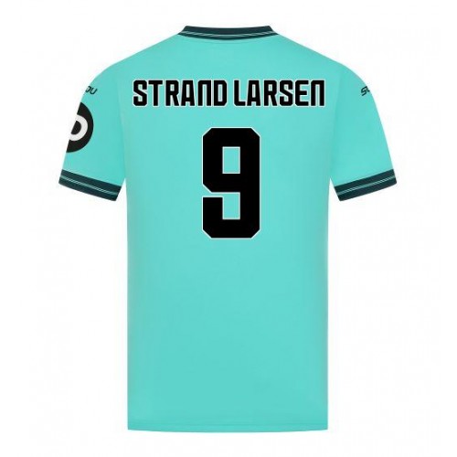 Maglia Calcio Wolves Jorgen Strand Larsen #9 Seconda Divisa 2025-26 Manica Corta